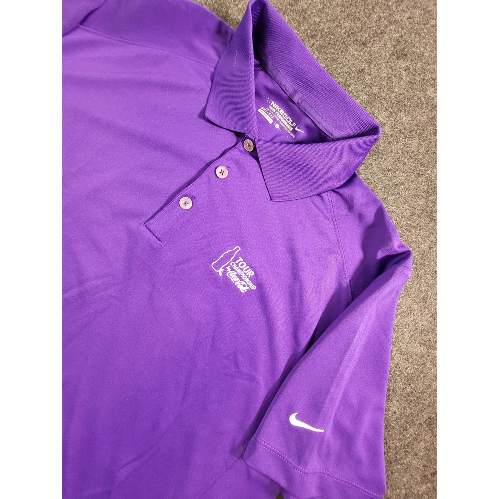 Nike Golf PGA Tour Championship Polo Shirt  Size L Eastlake Golf Course Purple